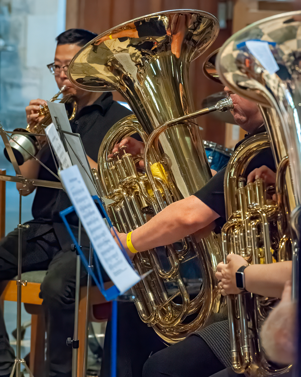 The Shirley Band pictured together outdoors